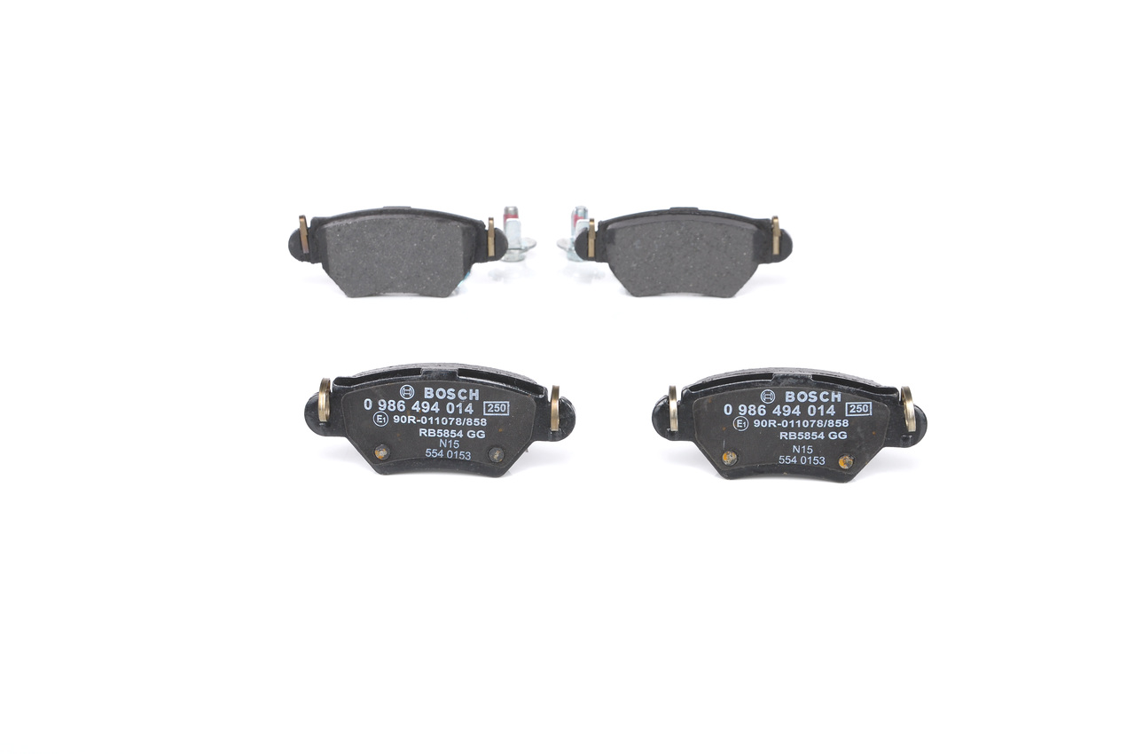 Brake Pad Set, disc brake - 0 986 494 014 BOSCH