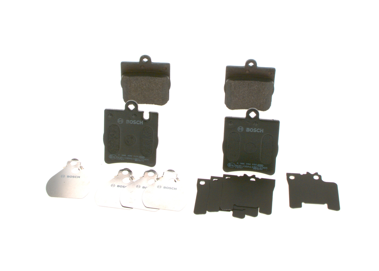 Brake Pad Set, disc brake - 0 986 494 022 BOSCH