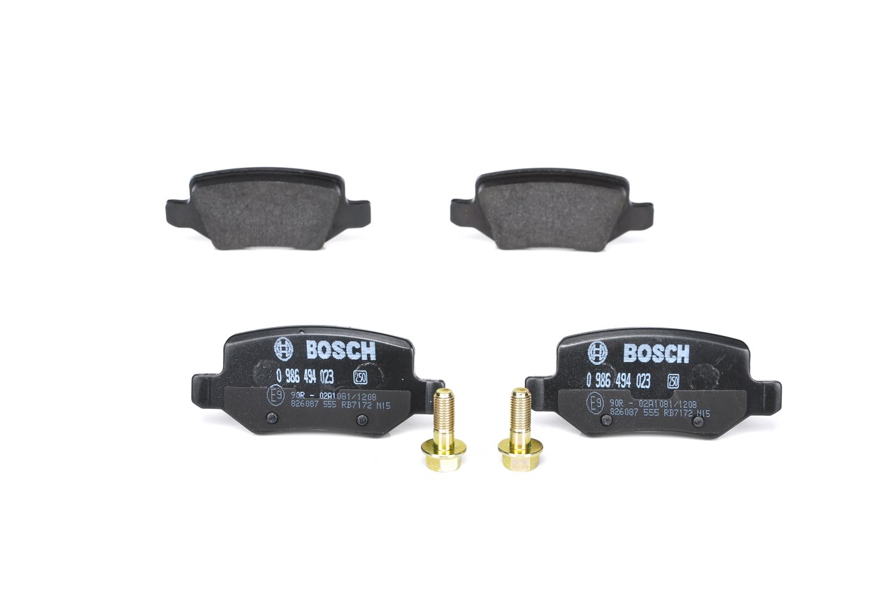 Комплект тормозных колодок, дисковый тормоз - 0 986 494 023 BOSCH
