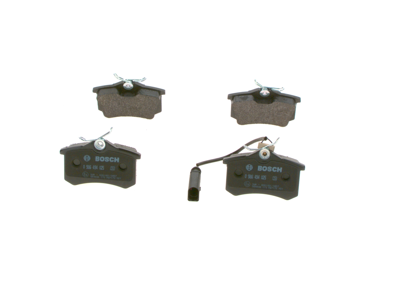 Brake Pad Set, disc brake - 0 986 494 025 BOSCH