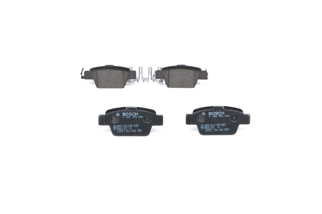 Brake Pad Set, disc brake - 0 986 494 030 BOSCH