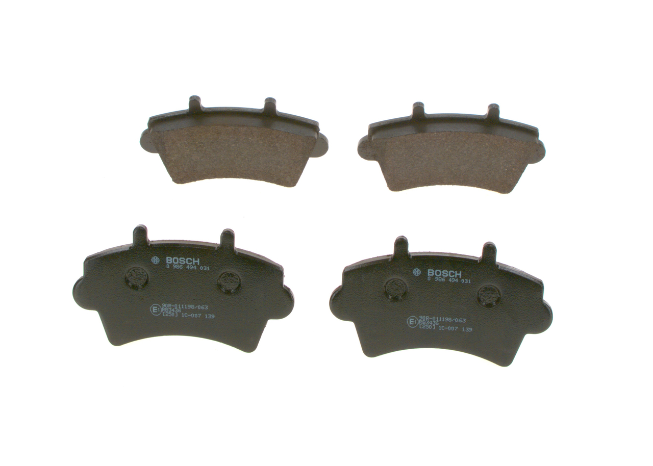 Kit pastiglie freno, Freno a disco - 0 986 494 031 BOSCH