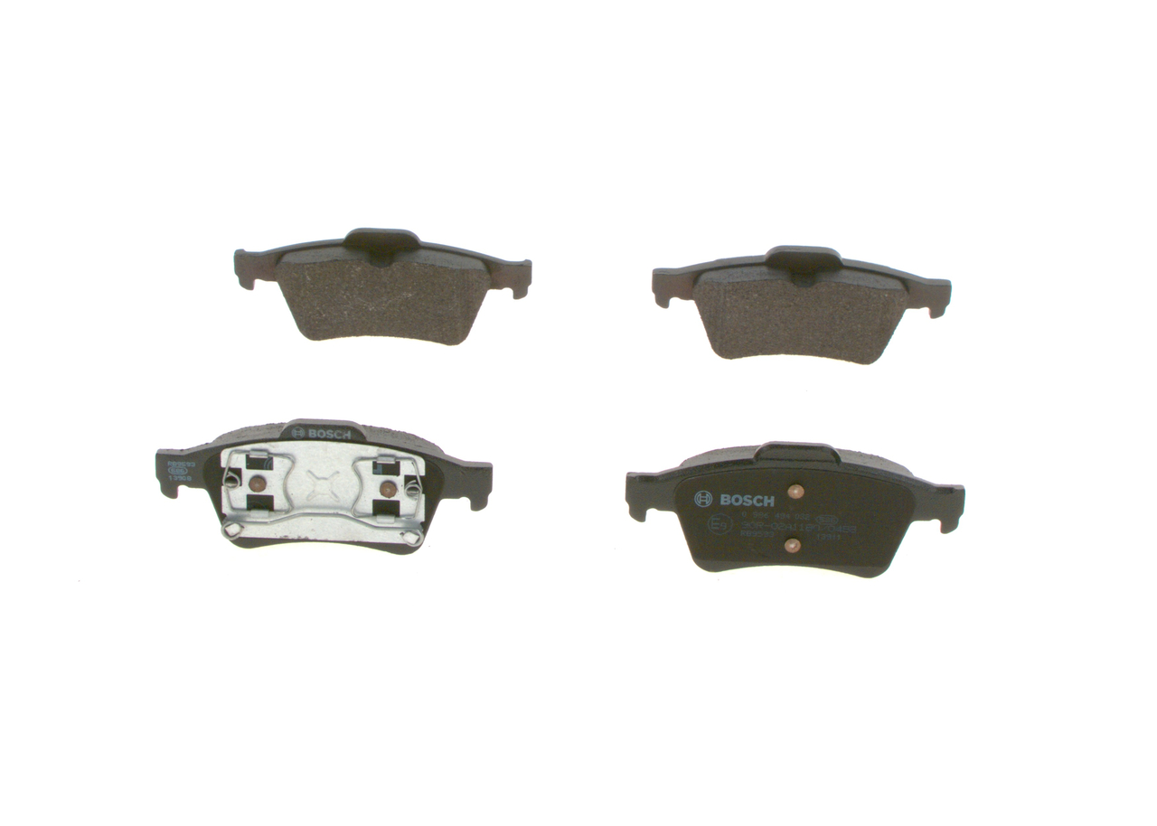 Brake Pad Set, disc brake - 0 986 494 032 BOSCH