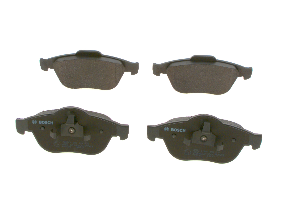 Brake Pad Set, disc brake - 0 986 494 033 BOSCH