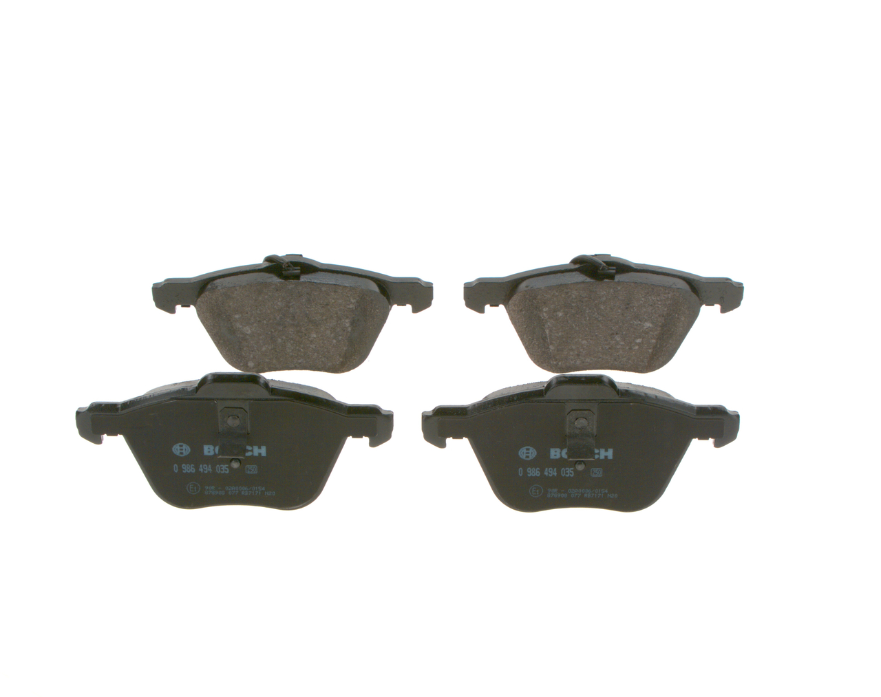 Brake Pad Set, disc brake - 0 986 494 035 BOSCH