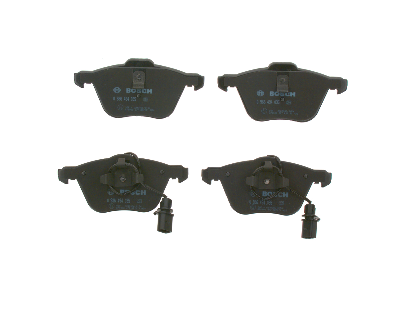 Brake Pad Set, disc brake - 0 986 494 035 BOSCH