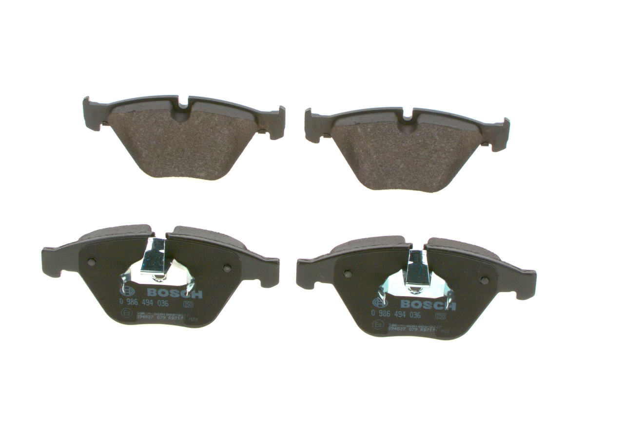 Brake Pad Set, disc brake - 0 986 494 036 BOSCH