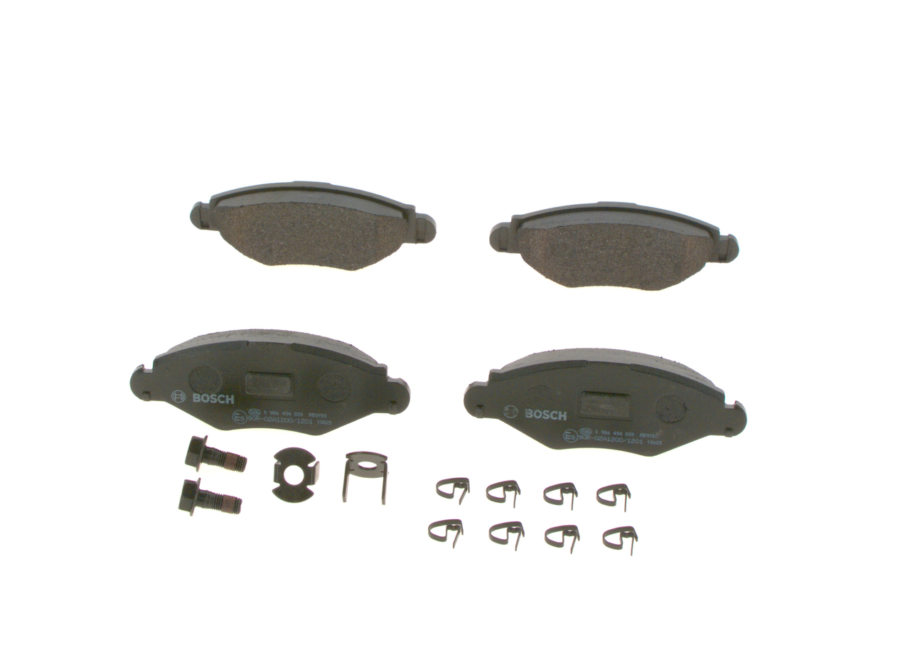 Kit pastiglie freno, Freno a disco - 0 986 494 039 BOSCH
