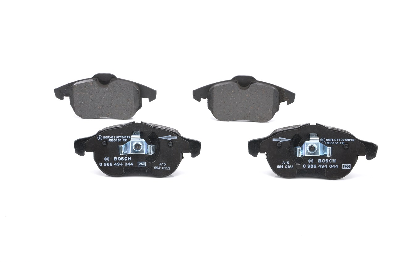 Brake Pad Set, disc brake - 0 986 494 044 BOSCH