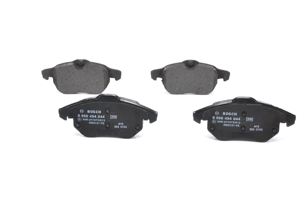 Brake Pad Set, disc brake - 0 986 494 044 BOSCH