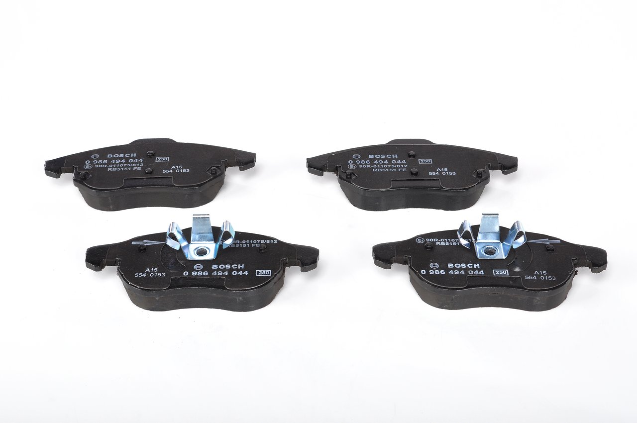 Brake Pad Set, disc brake - 0 986 494 044 BOSCH