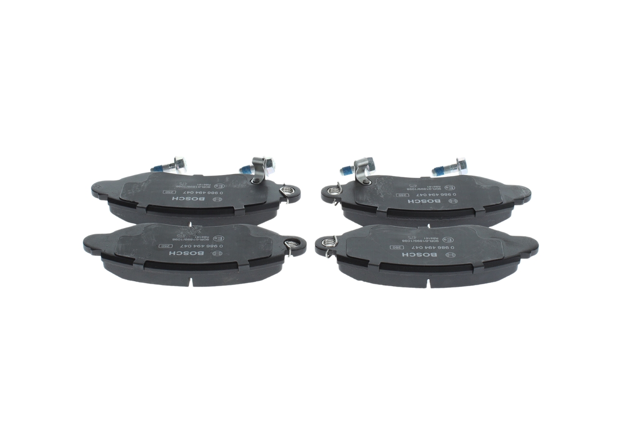 Brake Pad Set, disc brake - 0 986 494 047 BOSCH