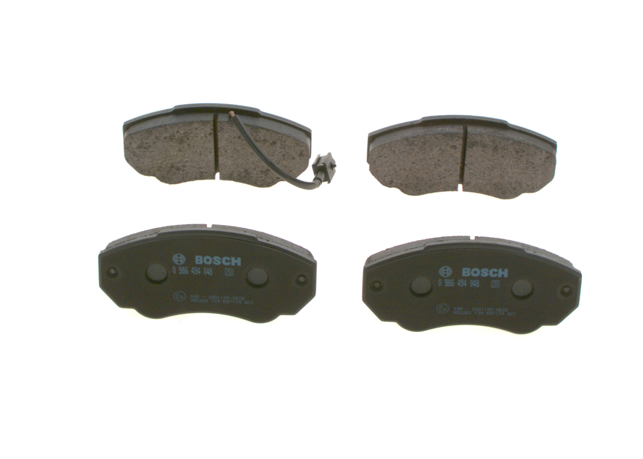 Brake Pad Set, disc brake - 0 986 494 048 BOSCH
