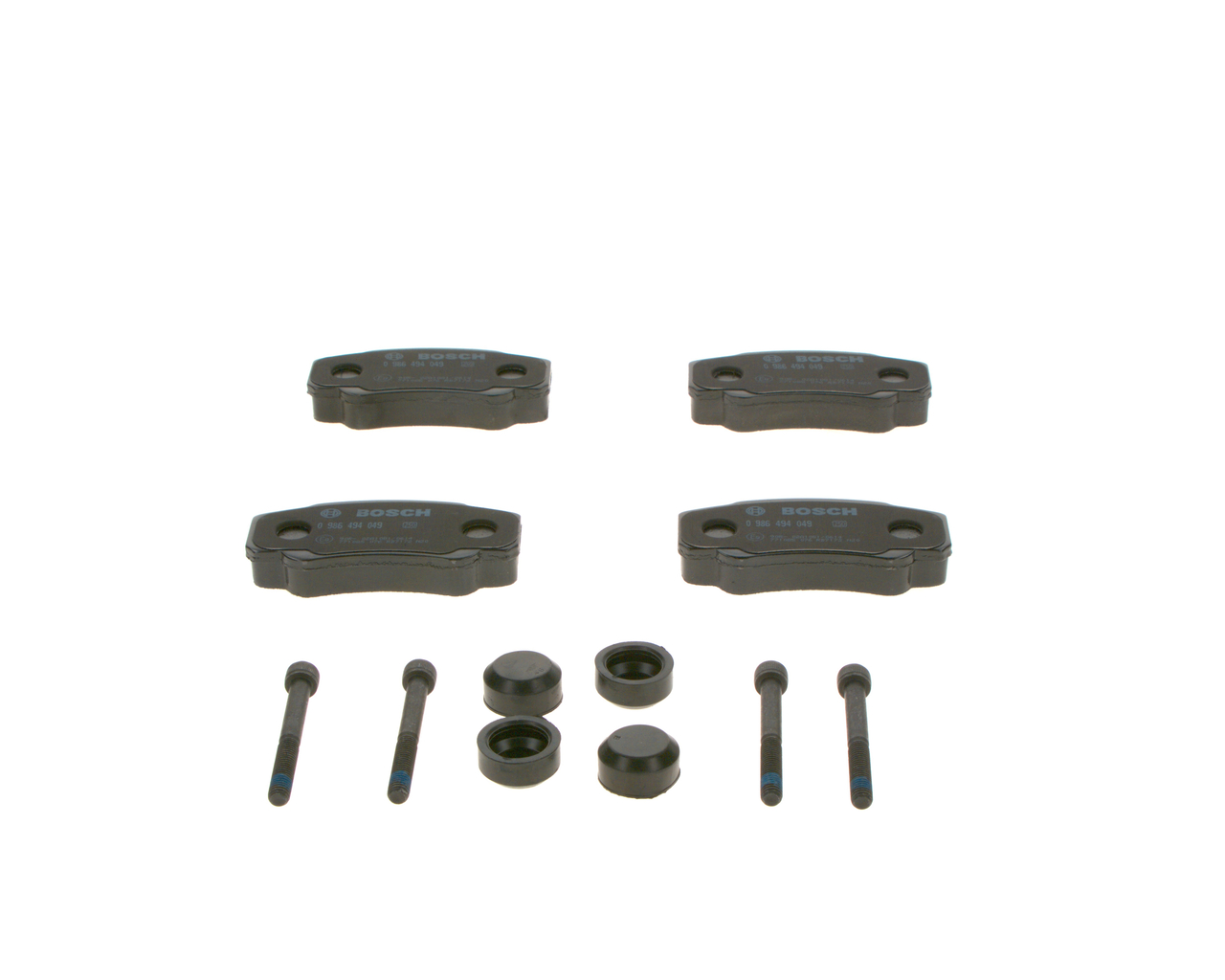 Brake Pad Set, disc brake - 0 986 494 049 BOSCH