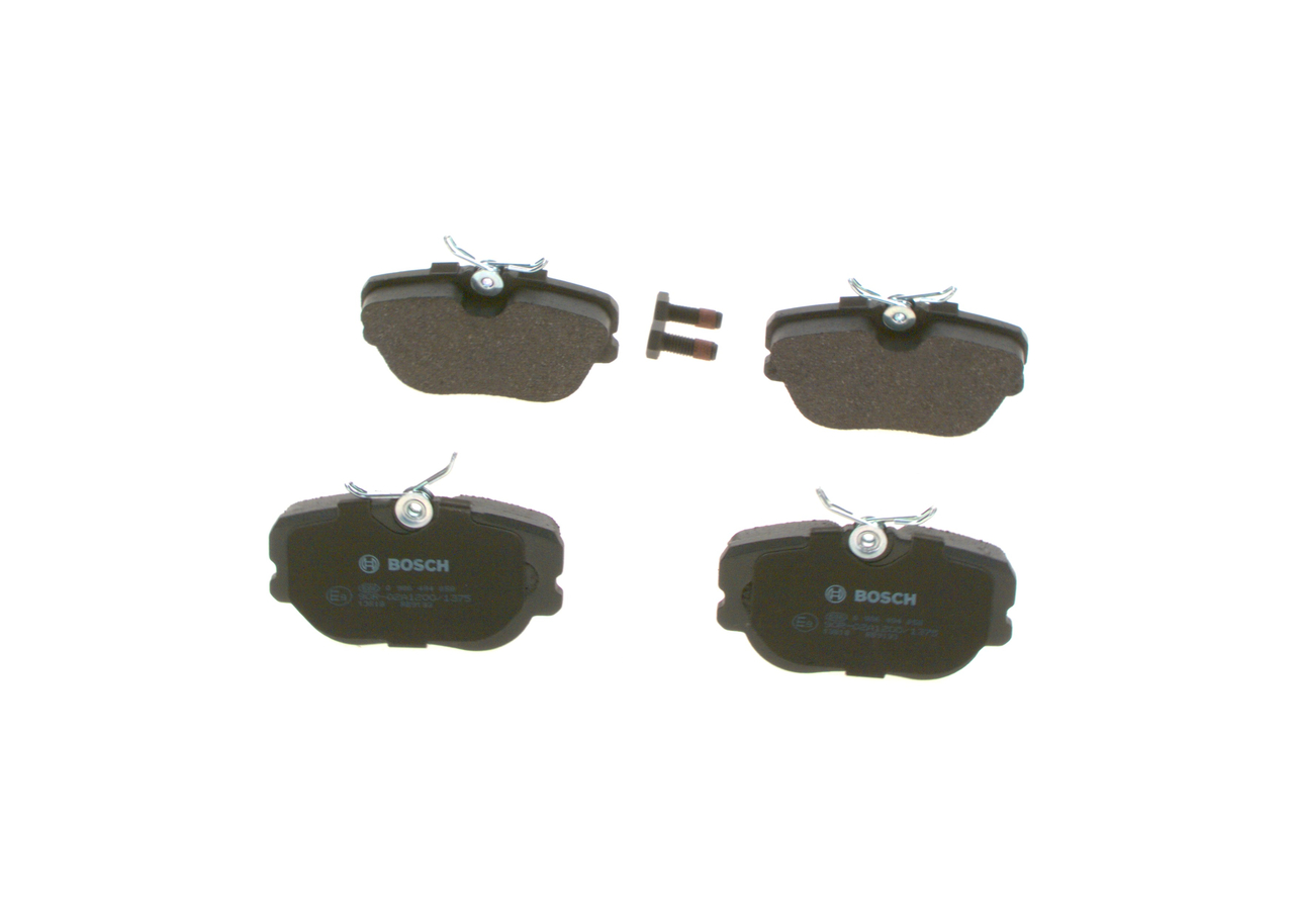 Brake Pad Set, disc brake - 0 986 494 058 BOSCH