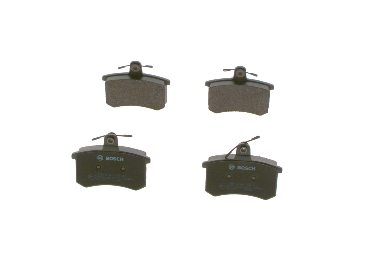 Brake Pad Set, disc brake - 0 986 494 059 BOSCH