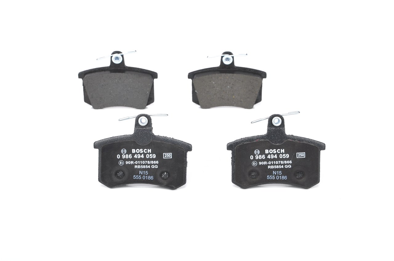Bremsbelagsatz, Scheibenbremse - 0 986 494 059 BOSCH