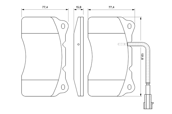 Brake Pad Set, disc brake - 0 986 494 067 BOSCH