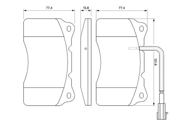 Brake Pad Set, disc brake - 0 986 494 067 BOSCH