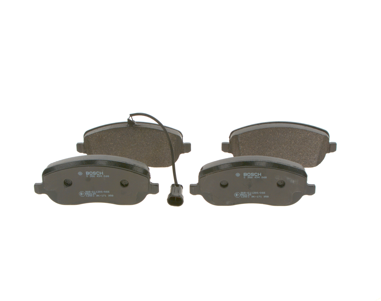 Brake Pad Set, disc brake - 0 986 494 068 BOSCH