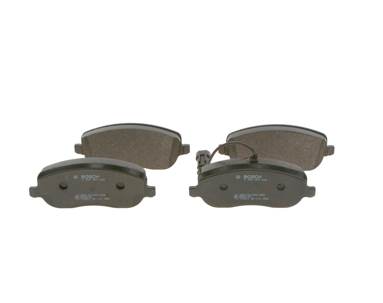 Brake Pad Set, disc brake - 0 986 494 068 BOSCH