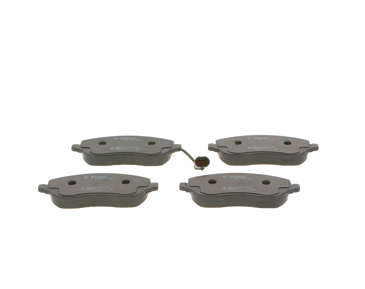 Brake Pad Set, disc brake - 0 986 494 068 BOSCH