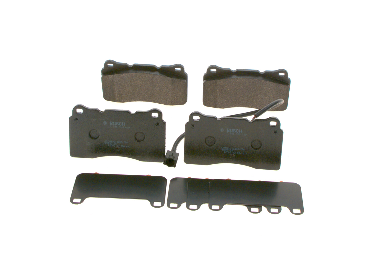 stabdžių trinkelių rinkinys, diskinis stabdys - 0 986 494 069 BOSCH