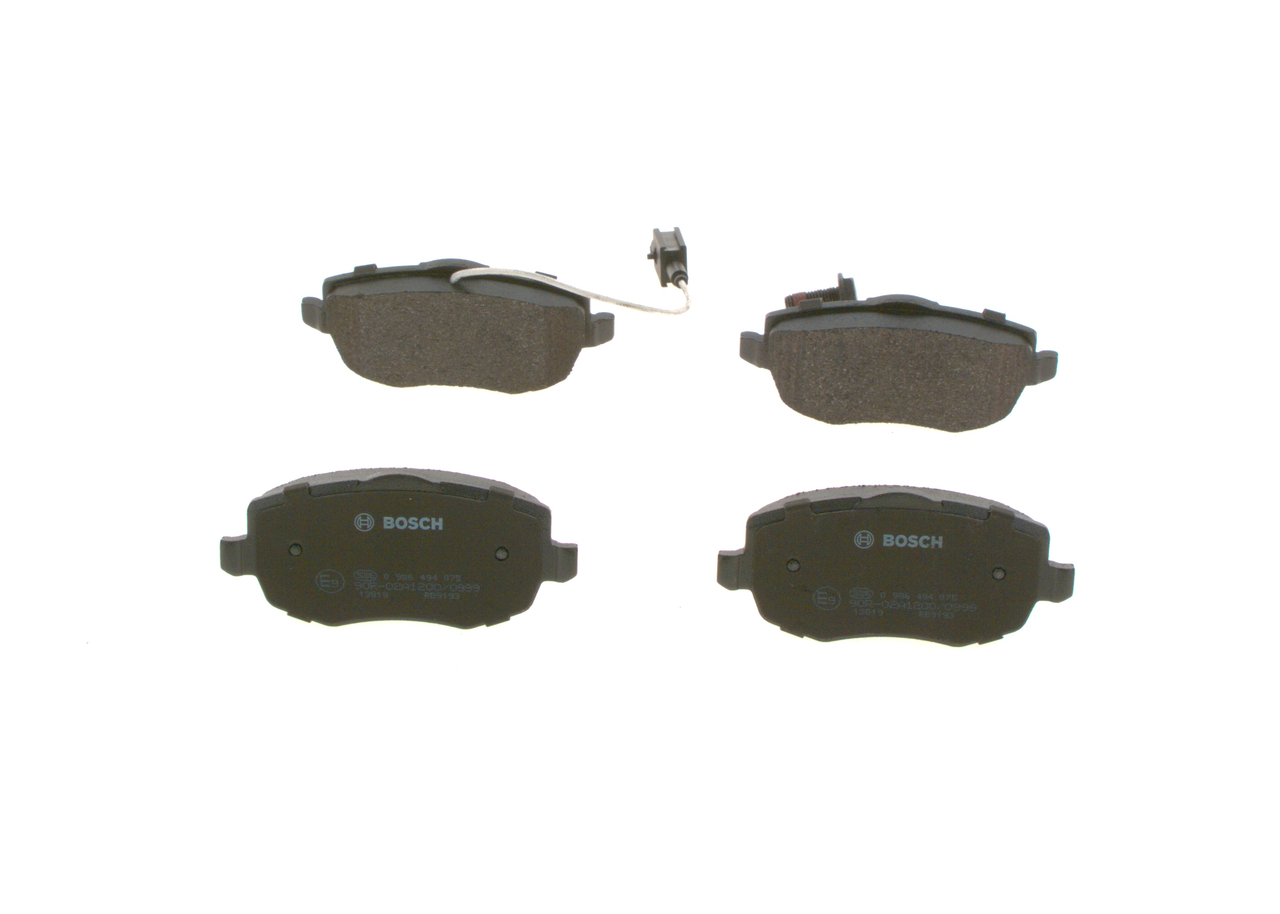 Brake Pad Set, disc brake - 0 986 494 075 BOSCH