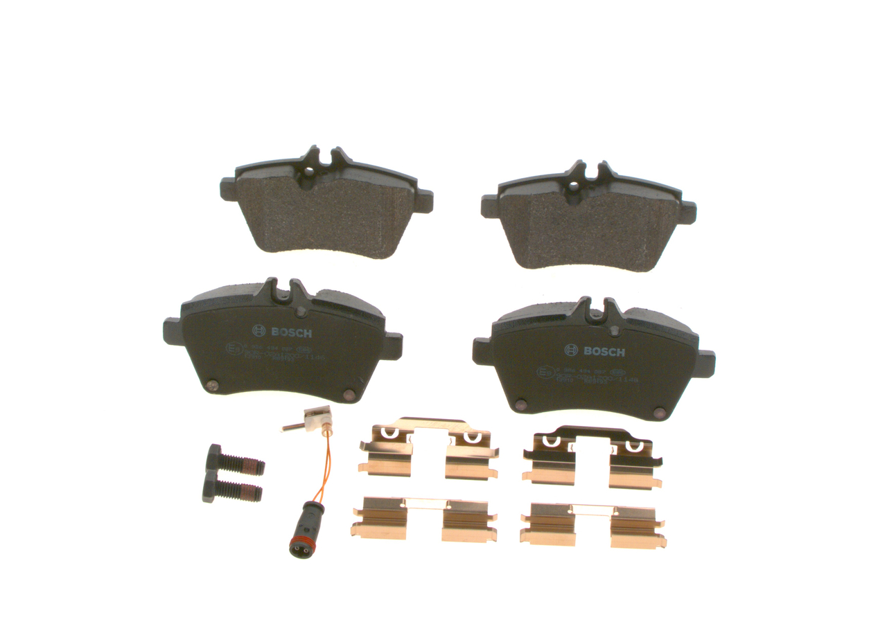 Комплект тормозных колодок, дисковый тормоз - 0 986 494 087 BOSCH