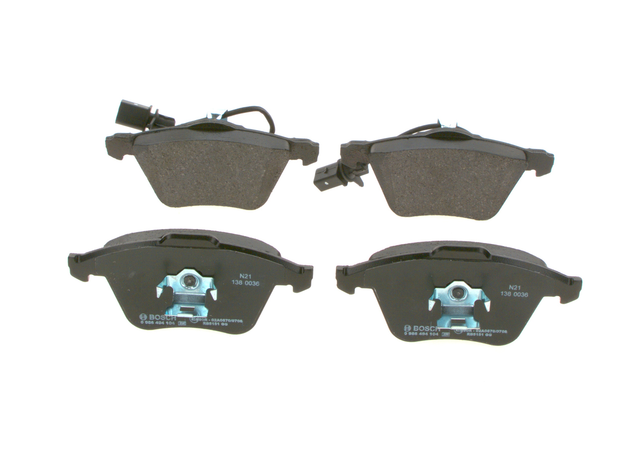 Brake Pad Set, disc brake - 0 986 494 104 BOSCH