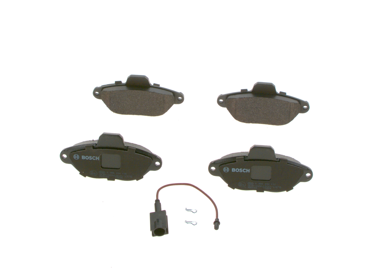 Комплект тормозных колодок, дисковый тормоз - 0 986 494 115 BOSCH
