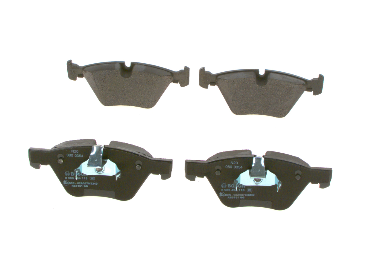 Brake Pad Set, disc brake - 0 986 494 118 BOSCH