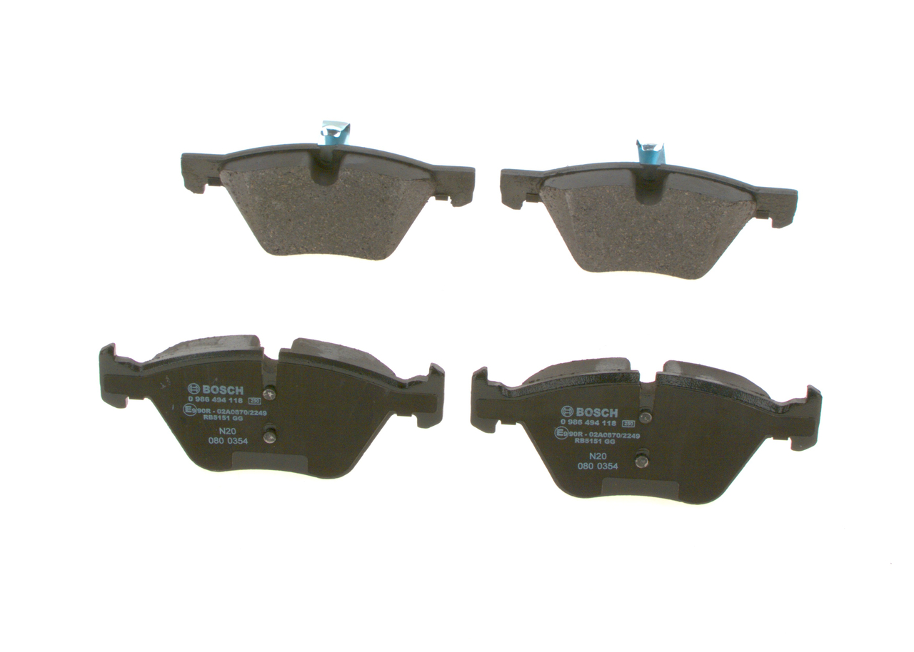 Brake Pad Set, disc brake - 0 986 494 118 BOSCH