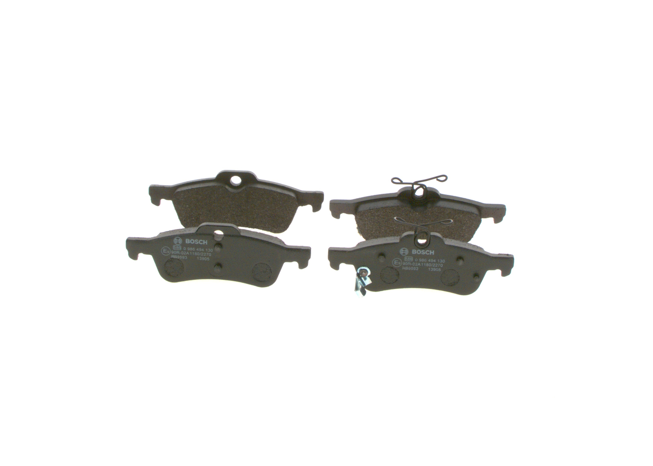 Kit pastiglie freno, Freno a disco - 0 986 494 130 BOSCH