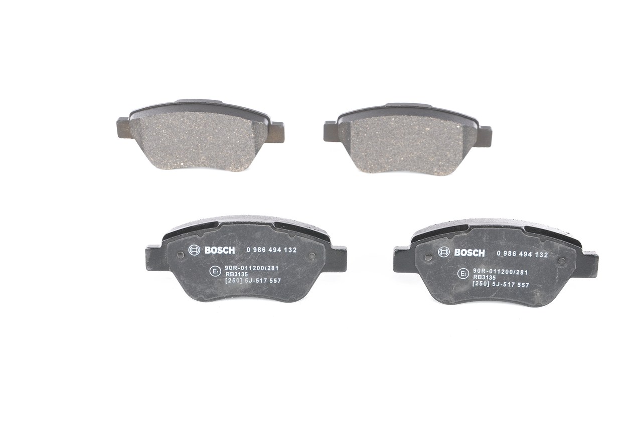 Kit pastiglie freno, Freno a disco - 0 986 494 132 BOSCH