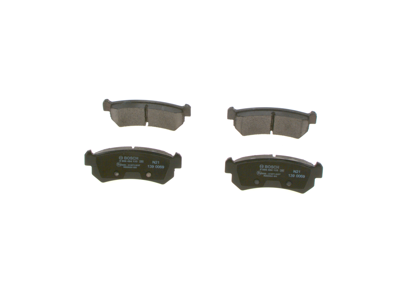 Brake Pad Set, disc brake - 0 986 494 133 BOSCH