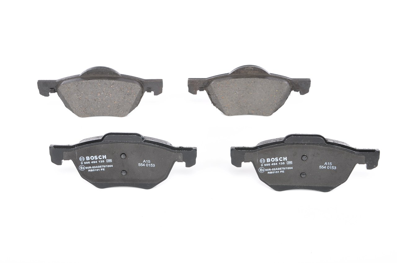 Brake Pad Set, disc brake - 0 986 494 135 BOSCH