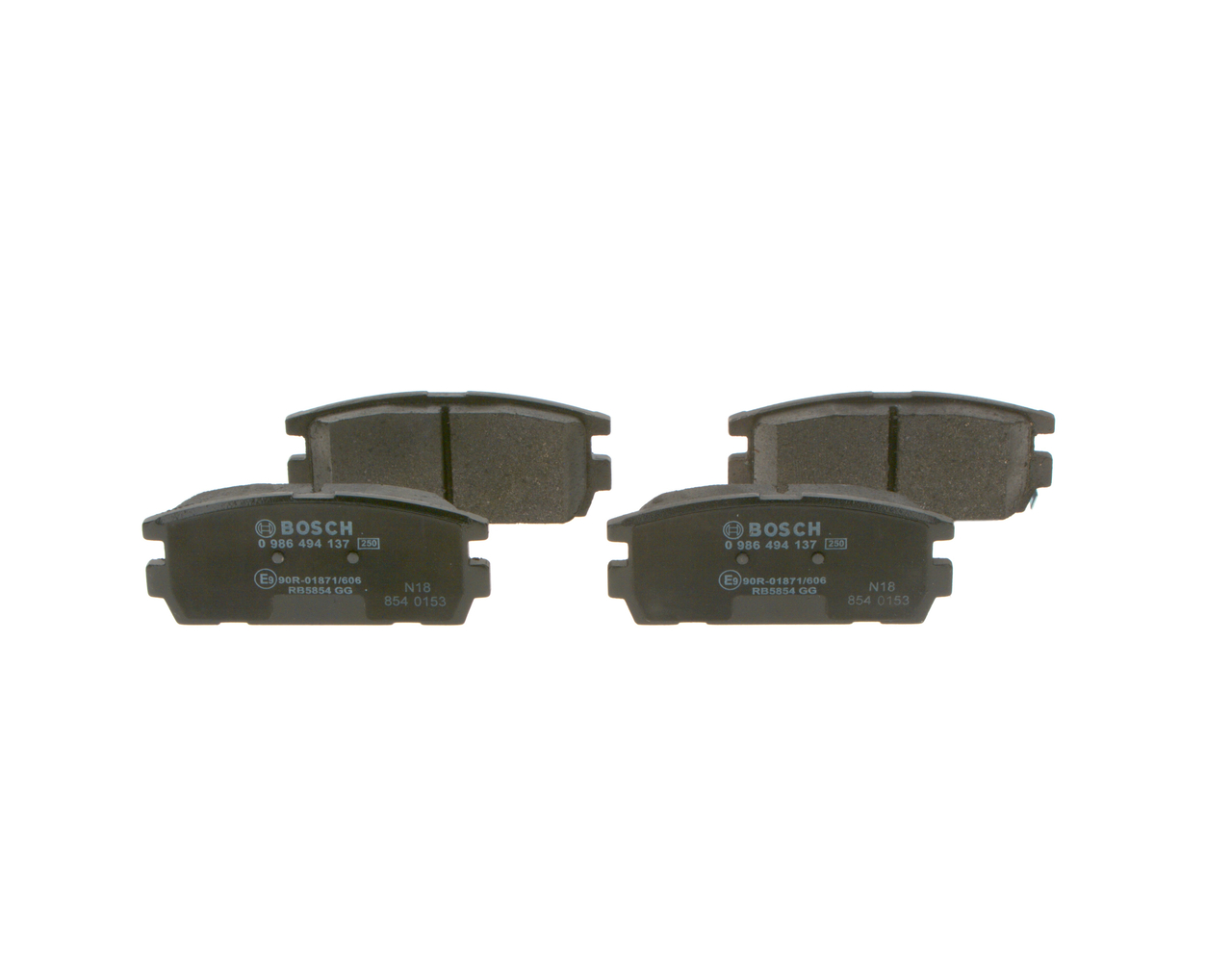 Brake Pad Set, disc brake - 0 986 494 137 BOSCH