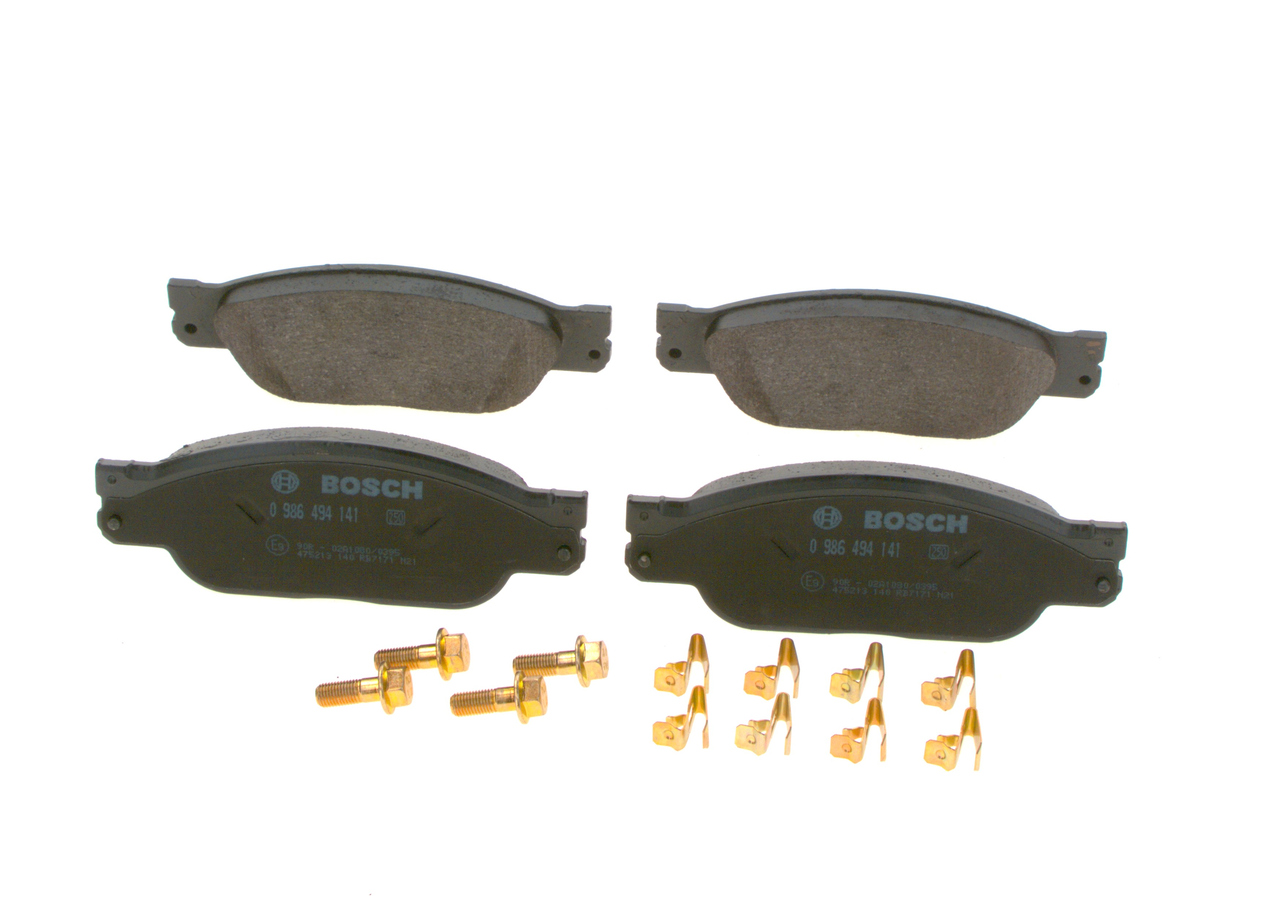 Brake Pad Set, disc brake - 0 986 494 141 BOSCH