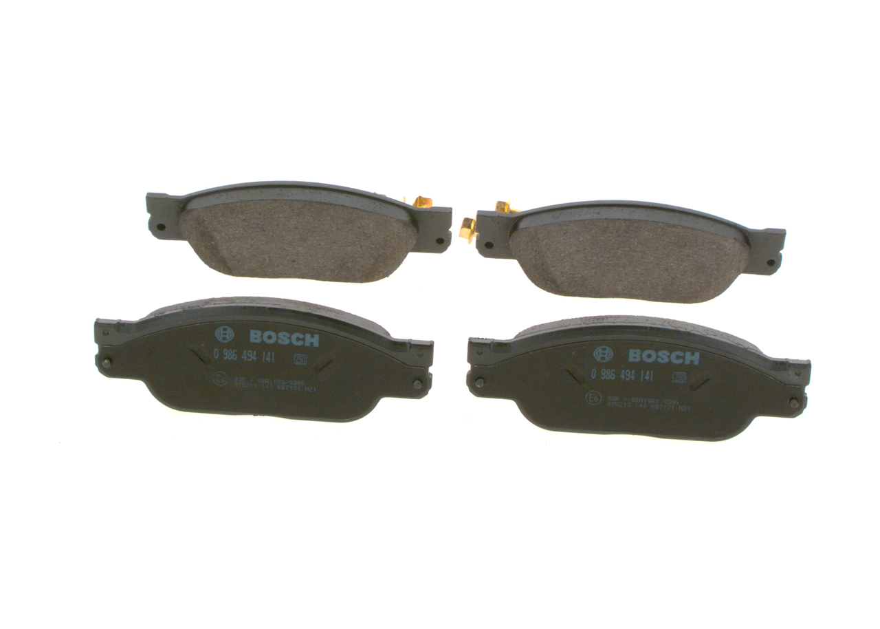 Brake Pad Set, disc brake - 0 986 494 141 BOSCH
