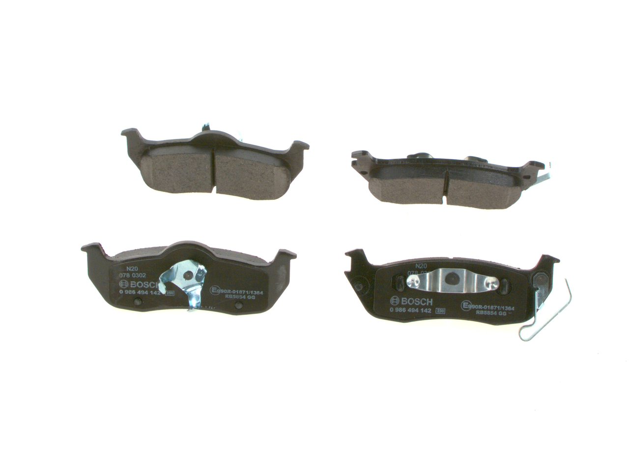 Brake Pad Set, disc brake - 0 986 494 142 BOSCH