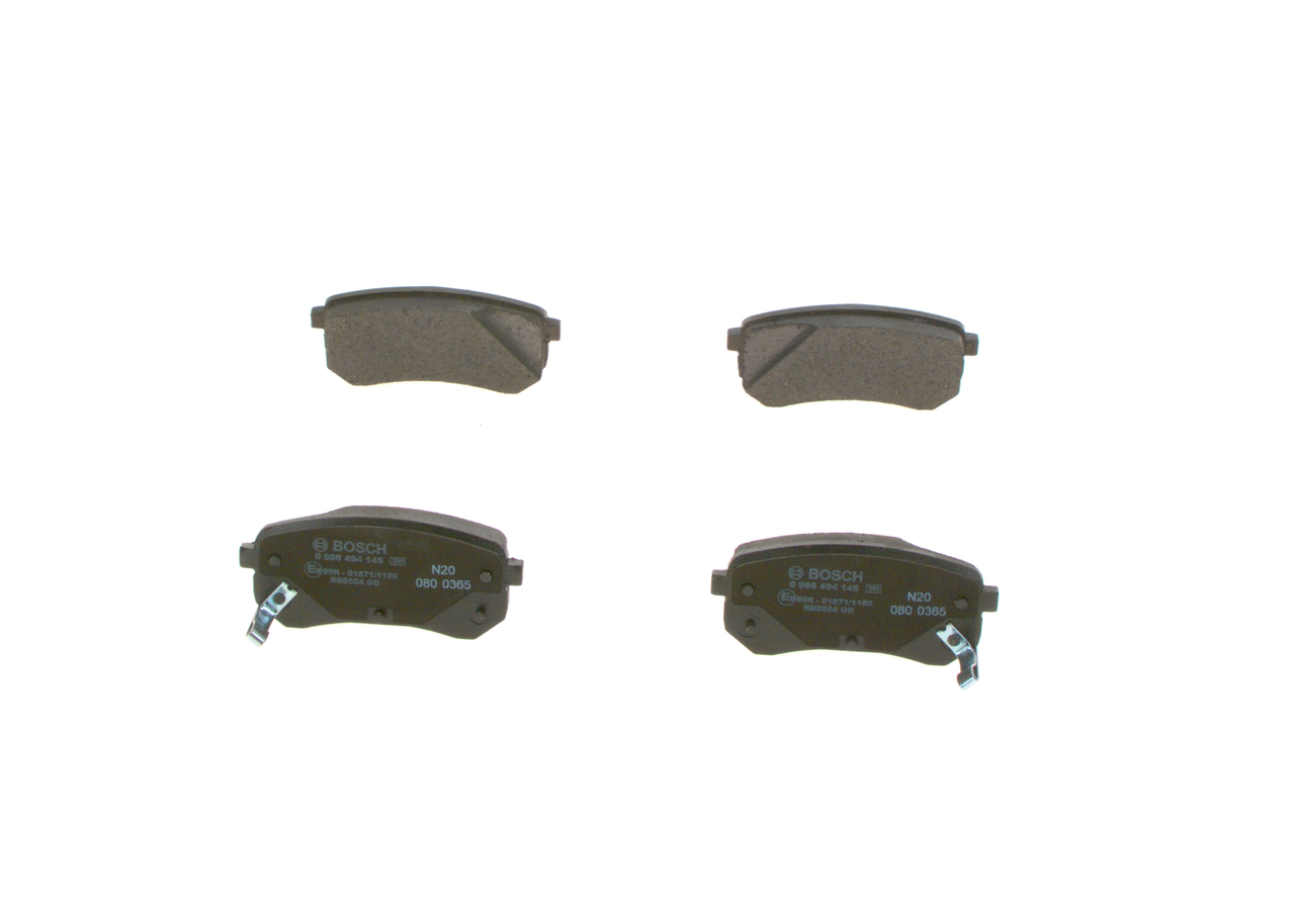 Brake Pad Set, disc brake - 0 986 494 145 BOSCH
