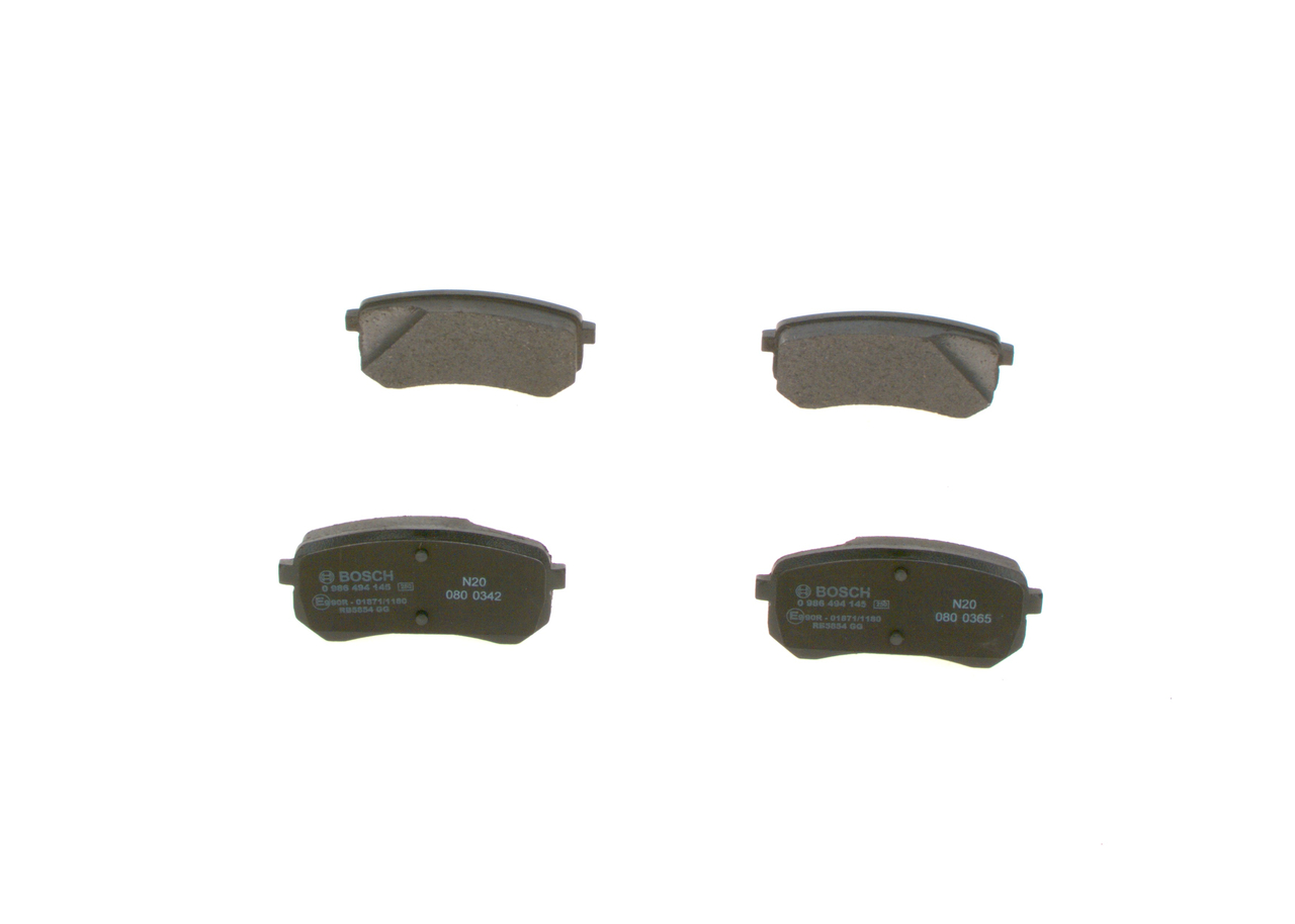 Brake Pad Set, disc brake - 0 986 494 145 BOSCH