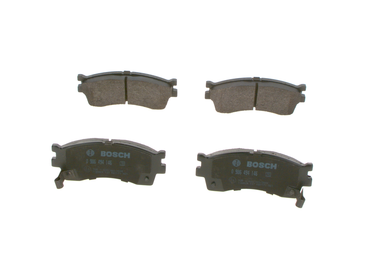 stabdžių trinkelių rinkinys, diskinis stabdys - 0 986 494 146 BOSCH