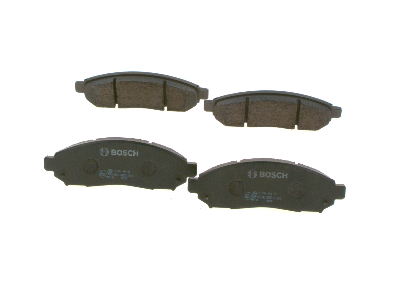 Brake Pad Set, disc brake - 0 986 494 151 BOSCH