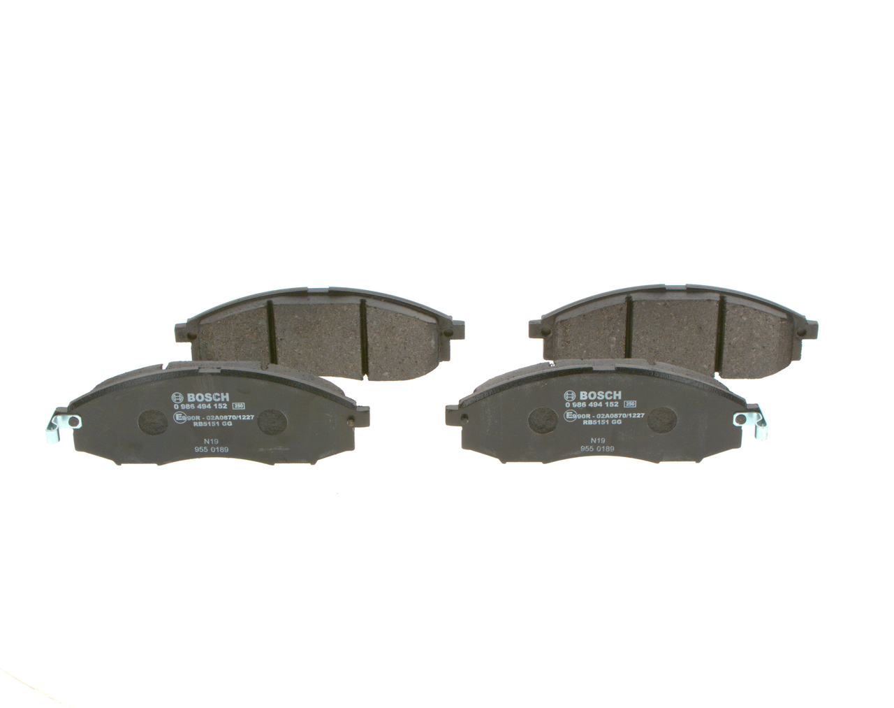 Brake Pad Set, disc brake - 0 986 494 152 BOSCH