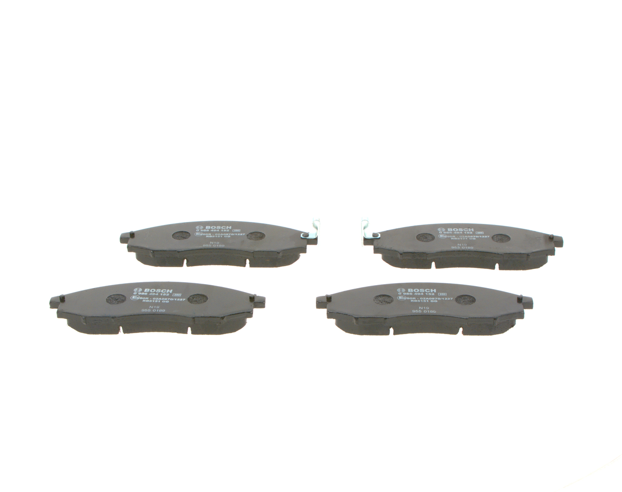 Brake Pad Set, disc brake - 0 986 494 152 BOSCH