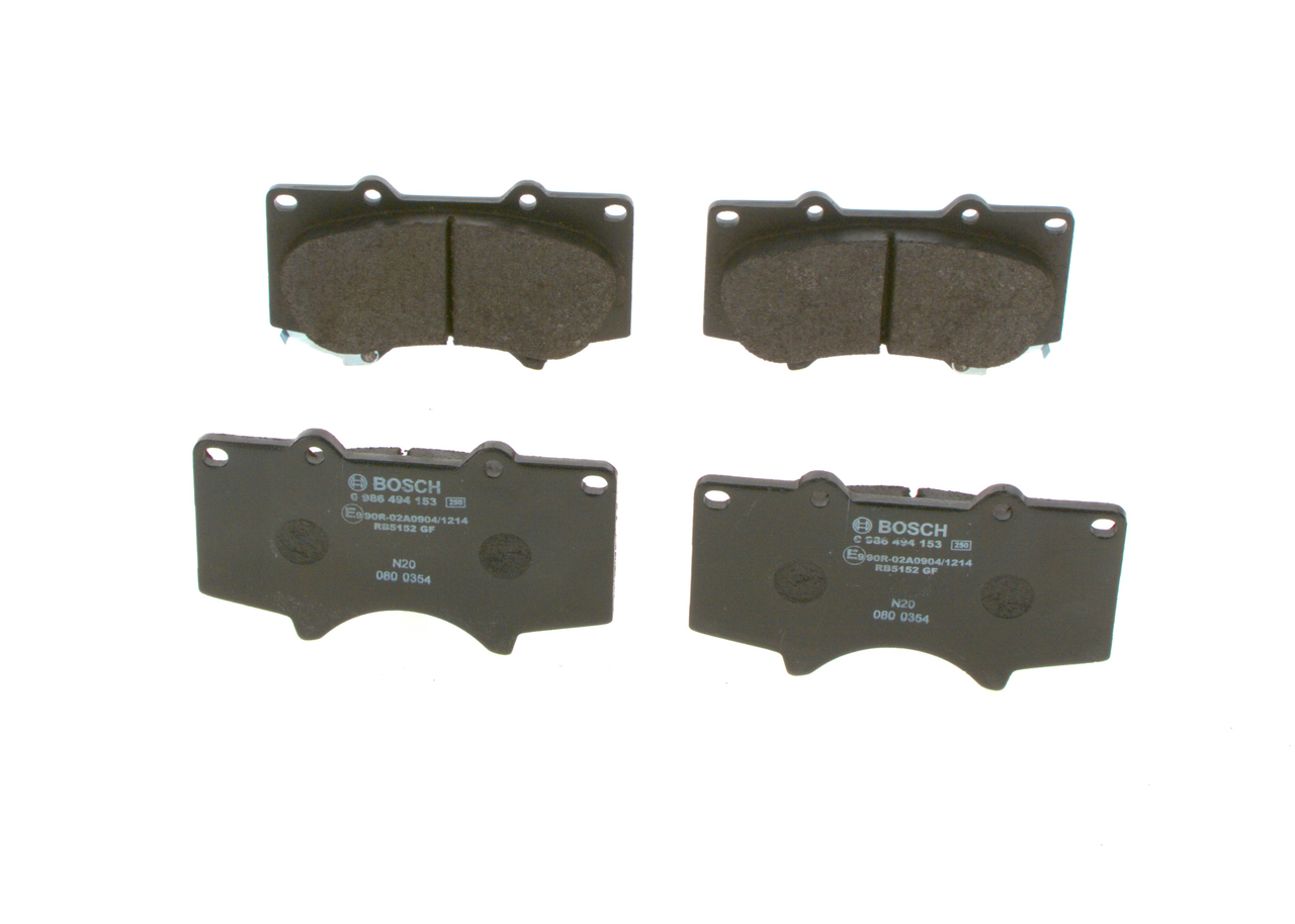 Brake Pad Set, disc brake - 0 986 494 153 BOSCH