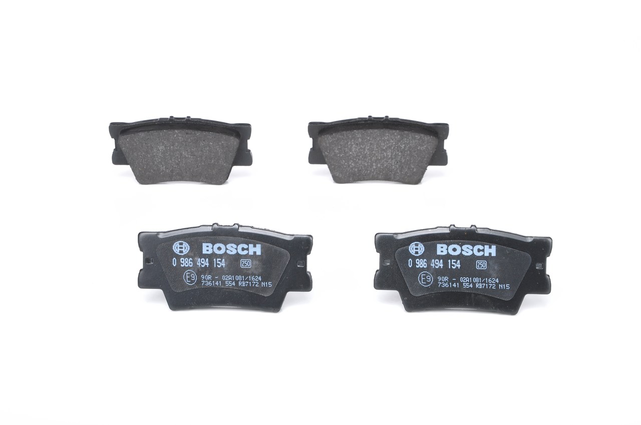 Brake Pad Set, disc brake - 0 986 494 154 BOSCH