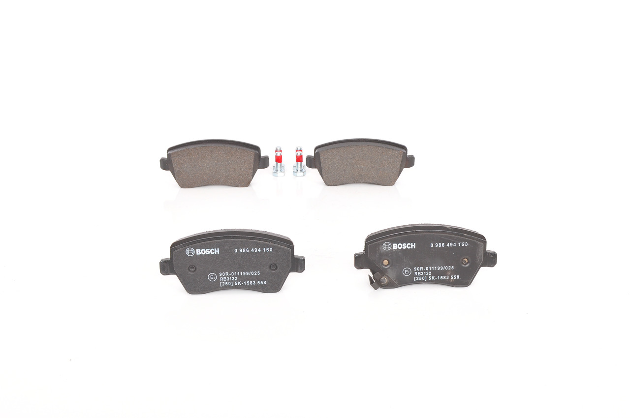 Brake Pad Set, disc brake - 0 986 494 160 BOSCH